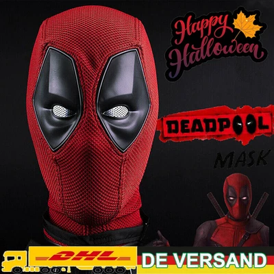 Deadpool Full Face Mask Perspective Superhero Breathable Knit Mask Halloween Cos - Bild 1 von 4