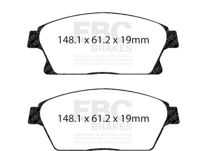 Juego de pastillas de freno delanteras para Chevrolet Volt 2011-2015 EBC 71192MDRV 2012 2013 2014 Foto 1 de 4