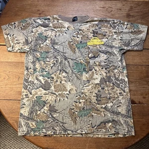Vintage Ace Sportswear PA Outdoor Camo Single Stitch Shirt Men's XL Made In USA - Picture 1 of 15