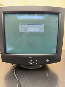 Used Vintage 2002 Dell E771P 17" CRT Computer Monitor VGA (TESTED) - Picture 1 of 19