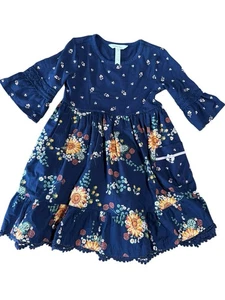 Matilda Jane Just Imagine Callista Multi-Blumendruck Kleid Mädchen Größe 4 gebraucht, in einwandfreiem Zustand - Bild 1 von 3
