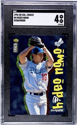 1996 Upper Deck Scrapbook Hideo Nomo #4 Dodgers classificação SGC 4 MUITO BOM ESTADO EX - Imagem 1 de 2