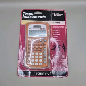 Texas Instruments TI-30X IIS Scientific Calculator Orange Package Damaged - Picture 1 of 4
