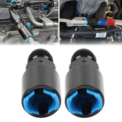 6AN Stecker auf 5/16" Buchse SAE Schnelltrenn-Push-On EFI-Kraftstoffverteiler gz - Image 1 of 4