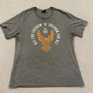 Camisa Harley Davidson L-XL (LEER) Gris Naranja BANFF Canadá VER MEDIDA - Imagen 1 de 5