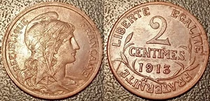 France - III Republic - 2 Cents Daniel Dupuis 1913 Ttb F.110/16 - Picture 1 of 1