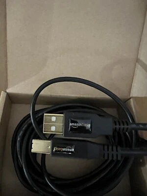 USB 2.0 Printer Type Cable - A-Male to B-Male - 16 Feet (4.8 Meters), Black - Image 1 of 3