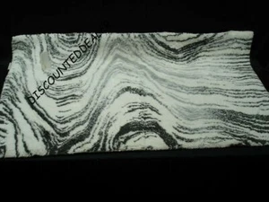 Abyss Habidecor Slurry Bath Rug White Grey Gray Cotton Portugal 23 X 39 - Picture 1 of 12