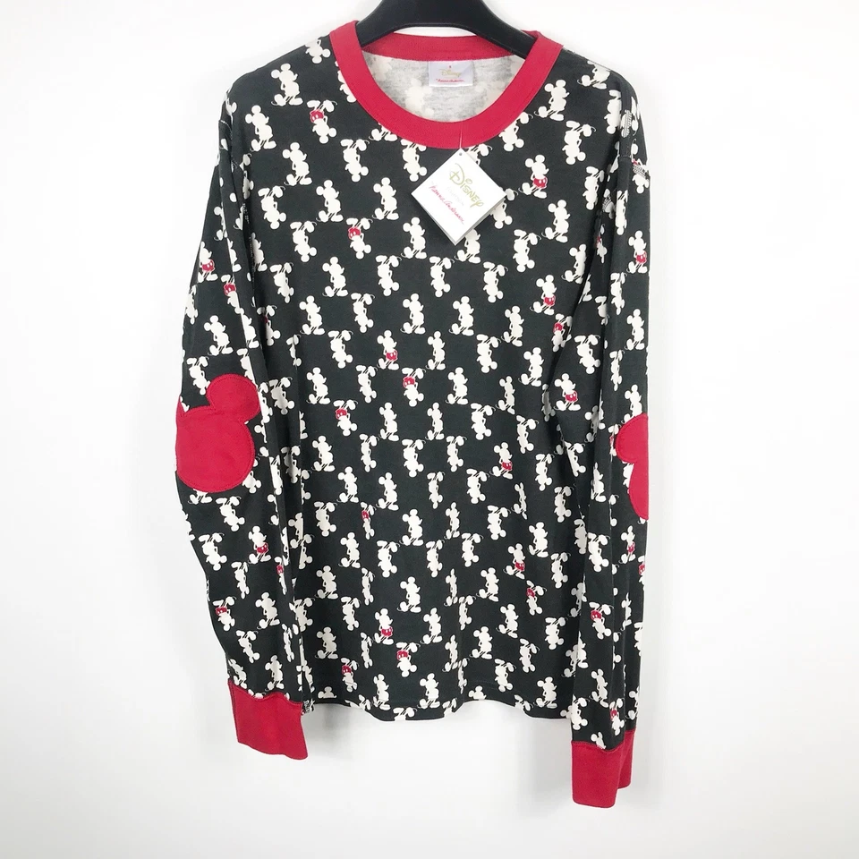 Hanna Andersson 迪士尼米老鼠有机棉长约翰睡衣上衣 S 码 — 第 1/2 张图片