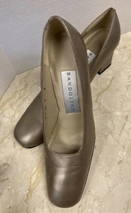 Bandolino Bronze Square Toe Pumps Sz 8M  2" heel Classy! - Picture 1 of 6