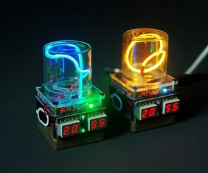 Tiny Digital Clock NTP Alarm clock desktop decoration electronic DIY - Picture 1 of 8