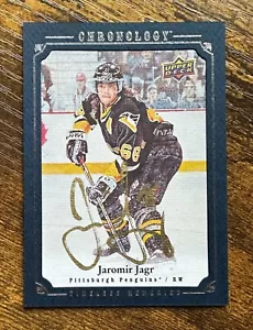 2018-19 Chronology Canvas Masterpiece Autographs #CMAJJ Jaromir Jagr C #X13265 - Picture 1 of 3