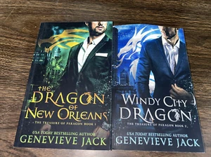 The Treasure of Paragon Lot 2 book 1,2/Windy City Dragon/The Dragon of New Orlea - Picture 1 of 2
