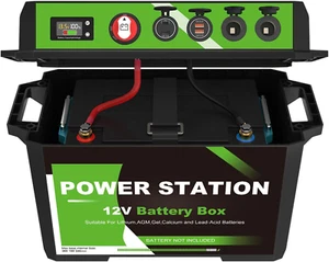 Batteriekasten Power Center mit USB und Anderson Stecker, Gruppe 24-31 12V wasserdicht - Bild 1 von 12