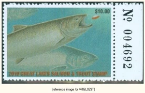 D2K Wisconsin Great Lakes Salmon 2010 10,00 $ mit Etikett - Bild 1 von 1