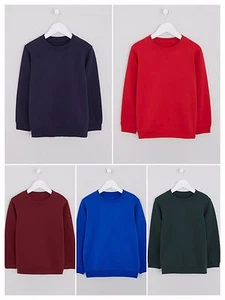 Unisex 2 Pack Crew Neck School Sweatshirt Uniform Kids (3-13yrs) Jumpers - Picture 1 of 6