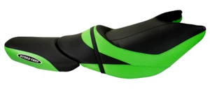 Seat Cover for Kawasaki Ultra 310R 310X SE (14-16) Black Vinyl/Lime Green CF em - Picture 1 of 6