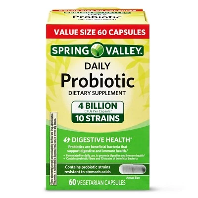 Spring Valley Daily Probiotic Vegetarian Capsules, 60 Count..+ - Image 1 of 4