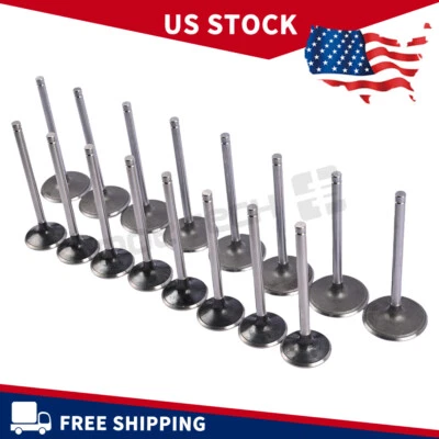 Intake & Exhaust Valve Fit 2004-2014 Chevrolet GMC Hummer Isuzu 4.8 5.3 6.0 - Image 1 of 4