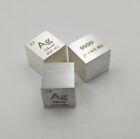 10mm Metal Silver Cube 99.99% Pure Ag Density Cube Specimen Element Collection