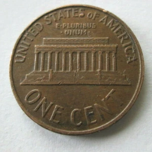 1960-D SMALL DATE, REVERSE FILLED "S" ERROR AT STATES, VF, BROWN, CIRCULATED  - Picture 1 of 3