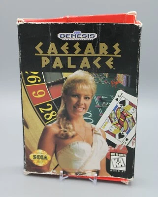 Caesars Palace (Sega Genesis, 1993) Cartridge & Box *No Manual* Tested & Works - Image 1 of 4