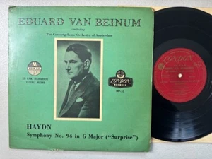 HAYDN - SYMPHONY NO 94 EDUARD VAN BEINUM - MP-53 (Vinyl 10") JAPAN - Picture 1 of 1