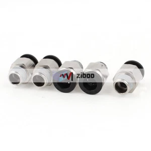 5 Pcs 10mm Hole 1/4PT Thread Straight Push in Tube Pneumatic Quick Fitting✦Kd - Picture 1 of 2