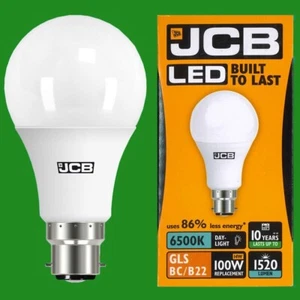 4x 14W (=100W) GLS BC B22 6500K Daylight White A60 LED Ultra Bright 1520Lm - Picture 1 of 1