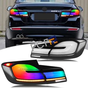 For BMW F10 528i 535i 550i M5 RGB LED Sequential Tail Lights Brake Lamps 2011-16 - Picture 1 of 9