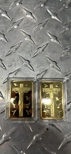 1 oz Gold Jesus Christ Ten Commandments Collector Display Item - Picture 1 of 2