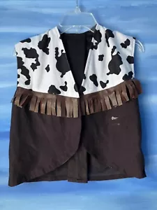Cowboy Vest Costume Party Outfit Boys Girls Cowgirl Rodeo Ranch Kids Fancy - Picture 1 of 5