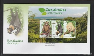 Australia - 2020 First Day Cover - Tree Dwellers Miniature Sheet - Picture 1 of 1