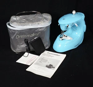 Dressmaker Sewing Machine 998B Battery Operated Blue - Picture 1 of 9