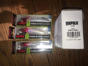 RAPALA SALTWATER X-RAP 10's--3-REDHEAD UV COLORED FISHING LURES - Picture 1 of 1
