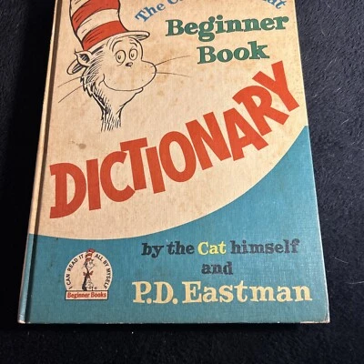 1964 The Cat in the Hat Beginner Dictionary  P.D. Eastman 1st Ed. HC vintage VG - Image 1 of 4