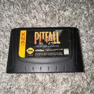Sega Genesis 32x Pitfall The Mayan Adventure Authentic Cartridge Only RARE - Picture 1 of 6
