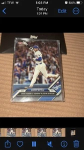 2024 TOPPS NOW MLB CARD LOS ANGELES DODGERS SHOHEI OHTANI #584 JOINS 40/40 CLUB - Bild 1 von 1