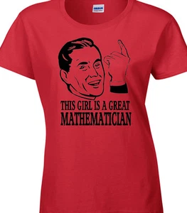 Mathematiker Damen T-Shirt Geschenk Mathe Schule Lehrer Naturwissenschaften Clever Genie Spaß - Bild 1 von 6