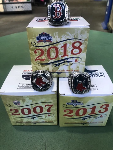Boston Red Sox World Series Ring Replica SGA Fenway Park 07,13&18 3 NEW Rings Cover