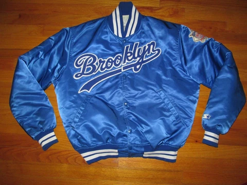 BROOKLYN DODGERS Vtg 80s 90s STARTER Cooperstown Collection Baseball Jacket L Cover