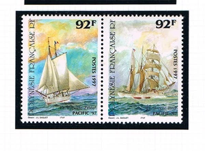 Fr.Polynesien 1997 Satz 731/32 Schiffe schon Postfrisch/MNH - Picture 1 of 1