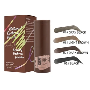 Women Eyebrow Stamp Stencil Kit Scalp Hairline Powder Filler Stick Cosmetics - Picture 1 of 25