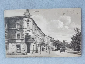 alte AK Posen Schlesien Kreuz-Apotheke Główna ulica  27.3.1916 Feldpost I WK - Bild 1 von 3
