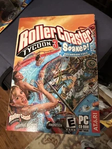 2005 Roller Coaster Tycoon 3 PC Game + Soaked Expansion Pack Atari 98/XP/2000 - Picture 1 of 1