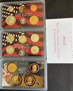 2008 United States Mint Silver San Fransisco Set 14 Coins - Picture 1 of 1
