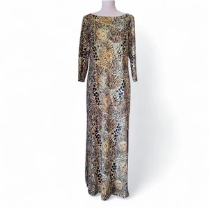 LILLY PULITZER Seralina Maxikleid L Rattan Walk On The Wild Side Neu mit Etikett - Bild 1 von 8