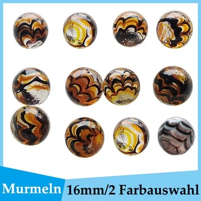Glasmurmeln Murmeln Glasperlen Glasnugget Glaskugeln Glassteine Dekostein 16mm - Bild 1 von 4