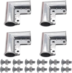 4 Packungen Maschendrahtzaun Torecken, Aluminium Torecke Anzug 1 3/8" x 1 3/8" - Bild 1 von 12