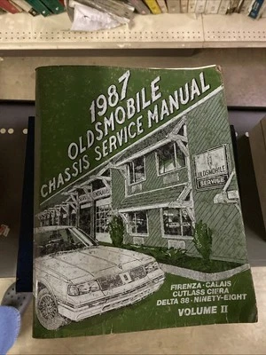 Oldsmobile 1987 chasis manual de servicio Vol II Firenza Calais Cutlass Ciera Delta Foto 1 de 2